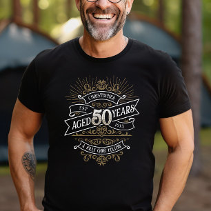 Whiskey Vintag Mens 50. Geburtstag T-Shirt