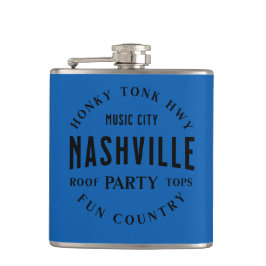 Whiskey Vinyl Wrapped Flask Men's Country Western Flachmann