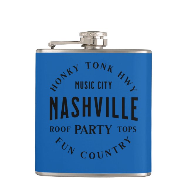 Whiskey Vinyl Wrapped Flask Women's Country Wester Flachmann (Vorderseite)