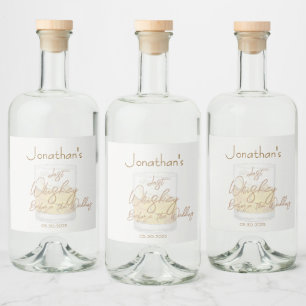 Whiskey Wedding Bachelor Party Alkoholflaschenetikett
