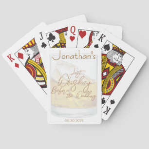 Whiskey Wedding Bachelor Party Spielkarten