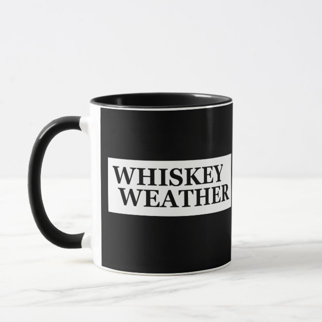 Whiskey Wetter lustige Trinkkurse Tasse (Links)