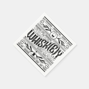 Whiskey / Whisky Napkin Serviette