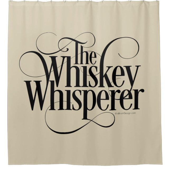 Whiskey Whisperator Duschvorhang (Vorderseite)