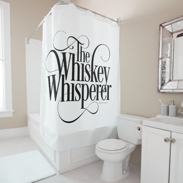 Whiskey Whisperer Duschvorhang (Beispiel)