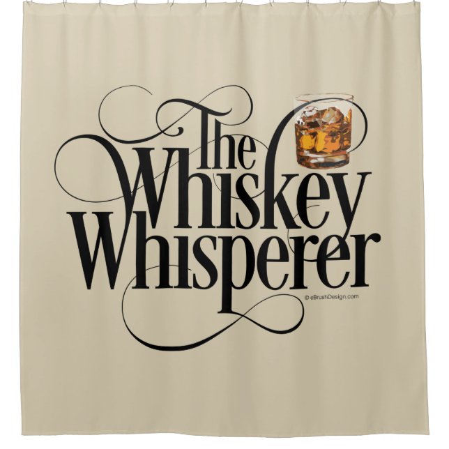 Whiskey Whisperer Duschvorhang (Vorderseite)