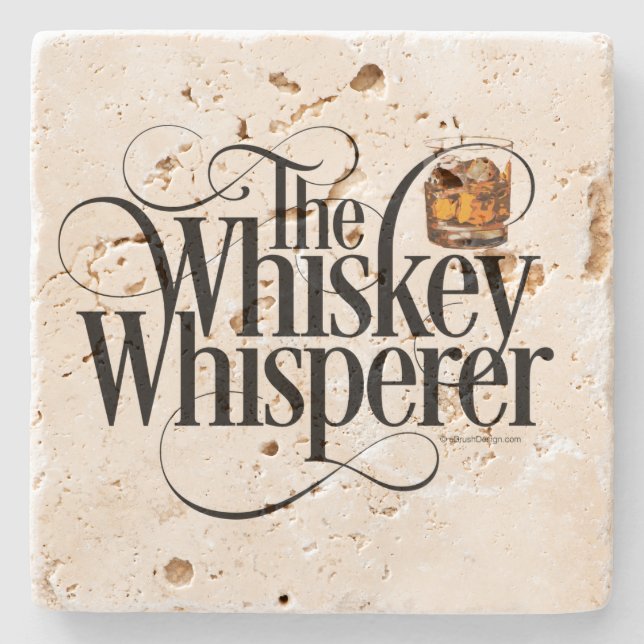 Whiskey Whisperer Stone Untersetzer (Vorderseite)