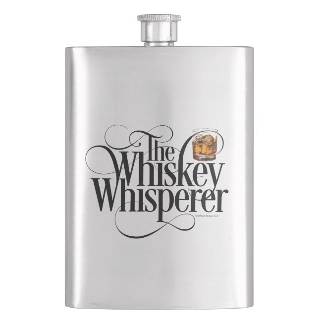 Whiskey Whisperflasche Flachmann (Vorderseite)