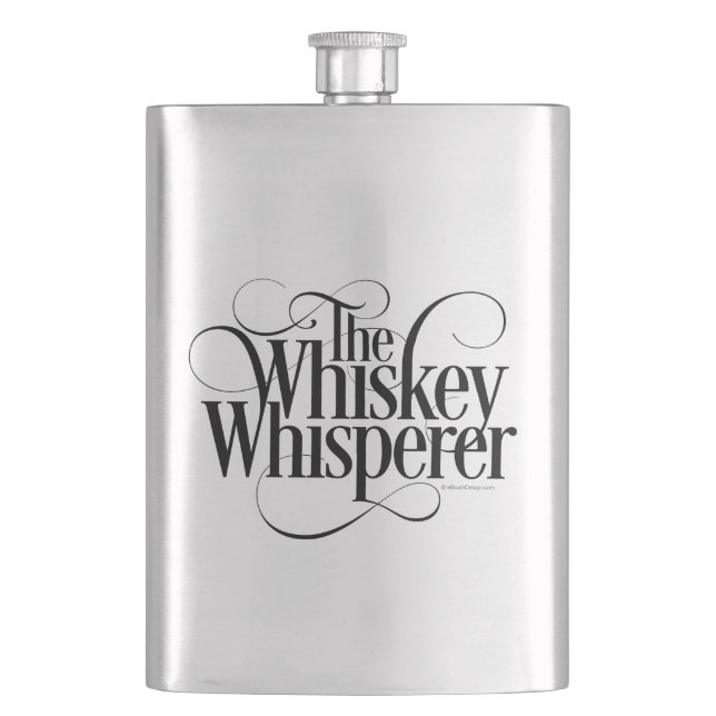Whiskey Whisperflasche Flachmann (Vorderseite)