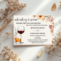 Whiskey & Wine Couples Dusche Wildblumen Herbst