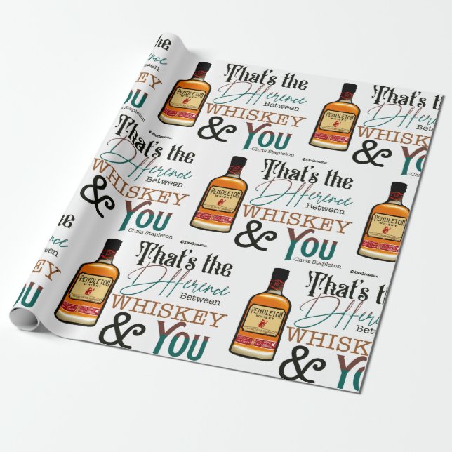Whiskey Wrapper Geschenkpapier (Ungerollt)