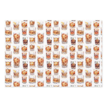 Whiskey Wrapping Paper - Cocktail Geschenkwrap