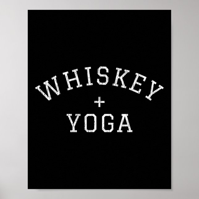 Whiskey + Yoga  Poster (Vorne)