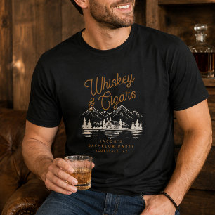 Whiskey & Zigarren Junggesellenabschied Ferienhaus T-Shirt