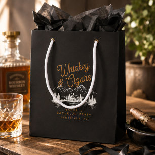 Whiskey & Zigarren Junggesellenabschied Hütte am S Kleine Geschenktüte