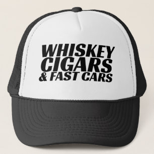 Whiskey Zigarren & schnelle Autos Truckerkappe