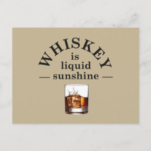 Whiskey Zitate lustige Trinksprüche Postkarte