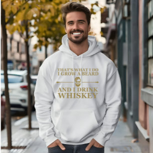 Whiskey-Zitate mit lustigen bärtigen Redewendungen Hoodie