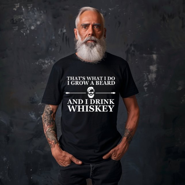 Whiskey-Zitate mit lustigen bärtigen Redewendungen T-Shirt (Von Creator hochgeladen)