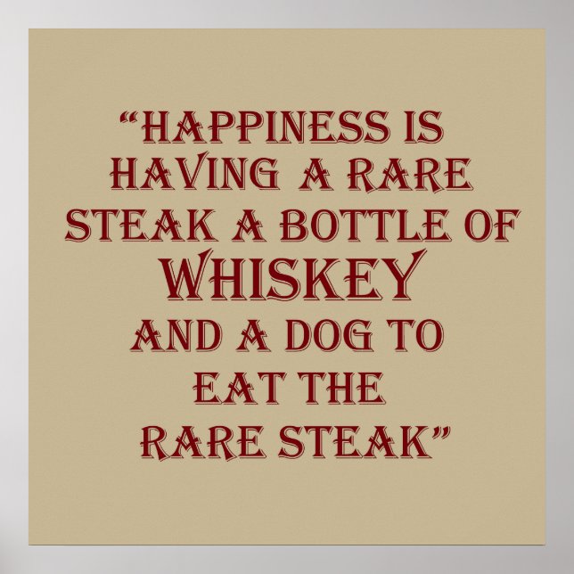 Whiskey-Zitate Poster (Vorne)