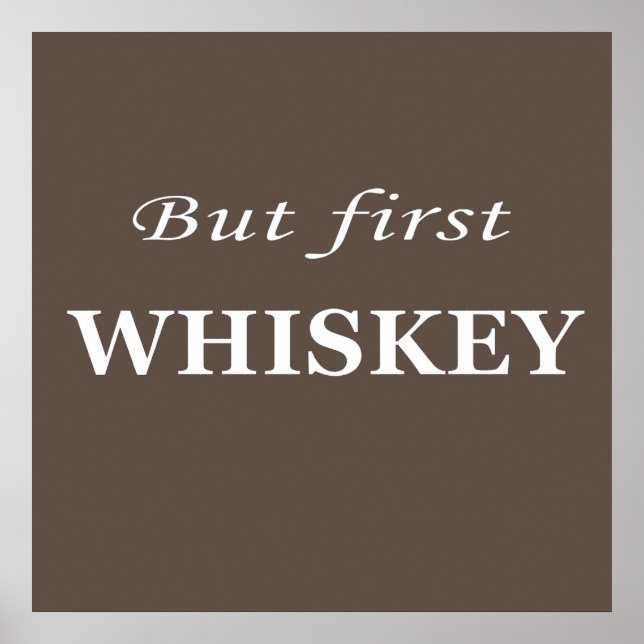 Whiskey-Zitate Poster (Vorne)