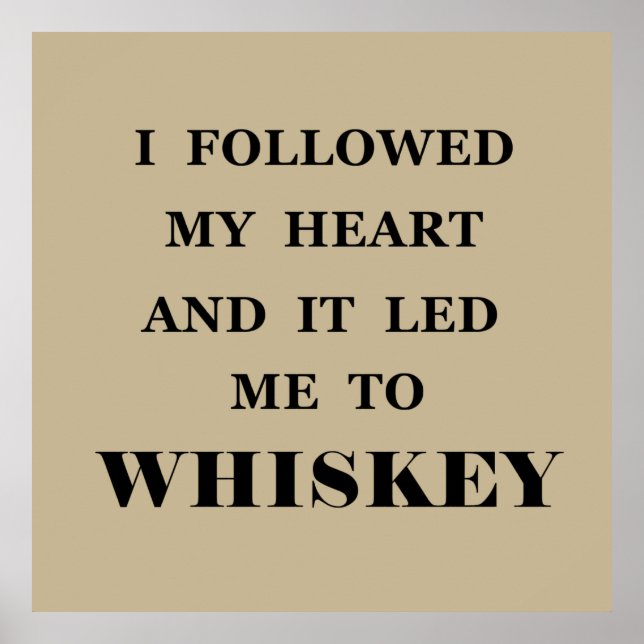 Whiskey-Zitate Poster (Vorne)