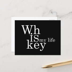 Whiskey zitiert lustige alkoholische Redewendungen Feiertagspostkarte