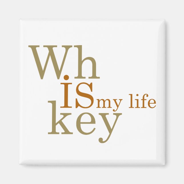 Whiskey zitiert lustige alkoholische Redewendungen Magnet (Vorne)