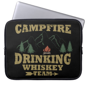 Whiskey zitiert lustige Camping Camper Redewendung Laptopschutzhülle