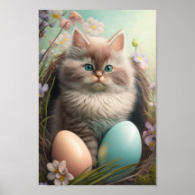 Whiskkys the Oaster Kitten Poster