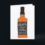 Whisky-Flaschen-21. Geburtstags-Whisky-Liebhaber Karte<br><div class="desc">Diese Karte kennzeichnet eine zeichnende Artillustration einer Whiskyflasche. Der Aufkleber der Flasche ist bereit zu Ihnen, Ihre eigenen Informationen auszufüllen, um eine personalisierte Geburtstagskarte herzustellen, die für jemand perfekt ist, das einen 21. Geburtstag feiert oder für jedermann, das die Lieben, die Whisky trinken. Benutzen Sie die Schablonenfelder, um Ihren eigenen...</div>