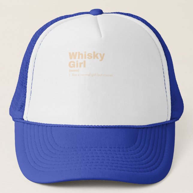 Whisky Girl - Whisky Truckerkappe (Vorderseite)