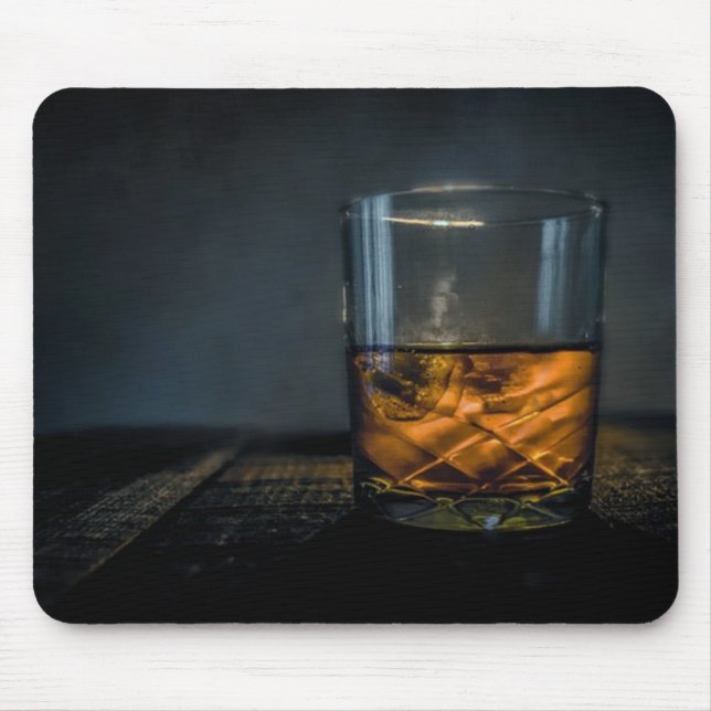 Whisky-Glasmausunterlage Mousepad (Vorne)