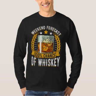 Whisky Lustige Trinkvorhersage Trinke Whisky Bourn T-Shirt