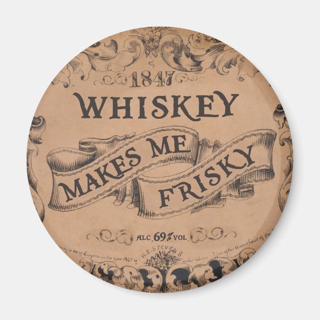 Whisky macht mich frisch magnet (Vorne)