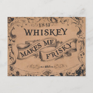 Whisky macht mich frisch postkarte
