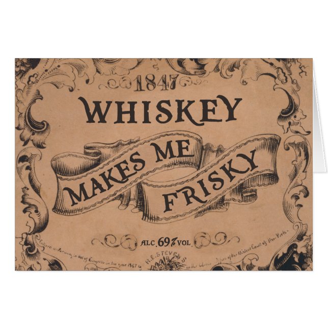 Whisky macht mich frisky (Vorderseite (Horizontal))