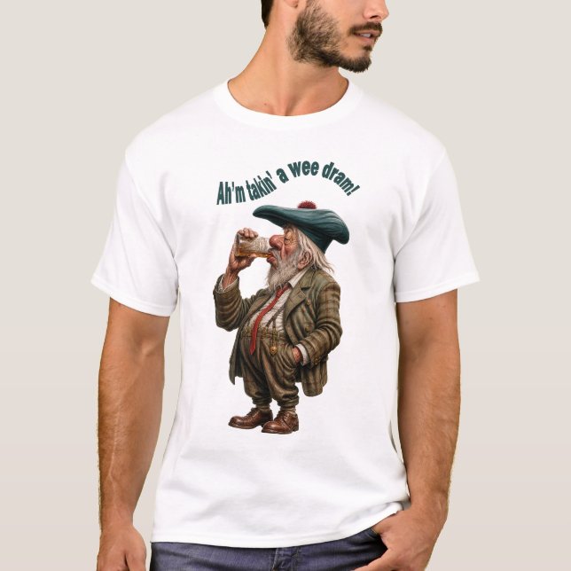 Whisky-Trinker T-Shirt (Vorderseite)