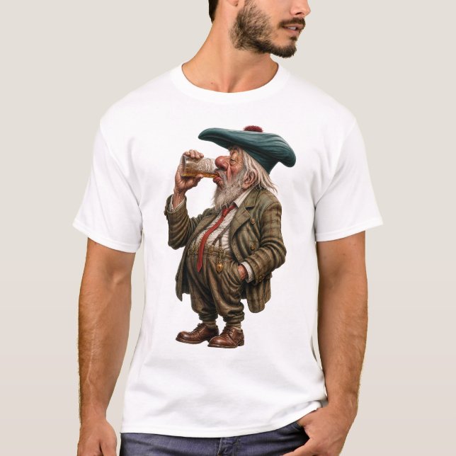 Whisky-Trinker T-Shirt (Vorderseite)
