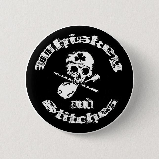 Whisky- und Stichlogoknopf Button (Vorderseite)