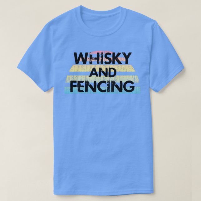Whisky und Zäune T-Shirt (Design vorne)