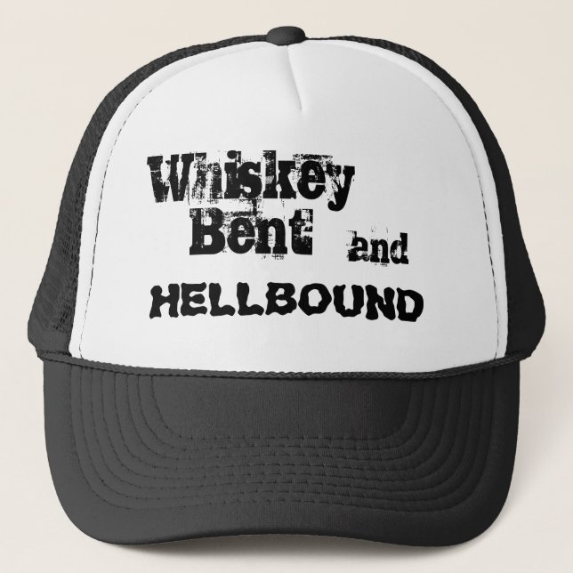 Whisky verbogen und, HELLBOUND Truckerkappe (Vorderseite)