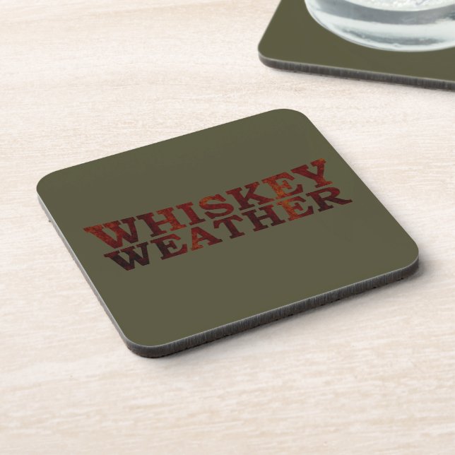 Whisky-Wetter Getränkeuntersetzer (Linke Seite)