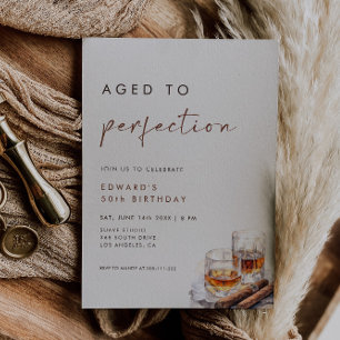 Whisky & Zigarren Geburtstag - Gereift bis zur Vol Einladung