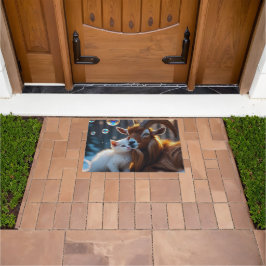 Whiskys und Hooves Fußmatte