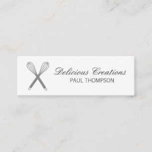 Whiskyvariante (Magenta)   Kulinarischer Meister Mini Visitenkarte