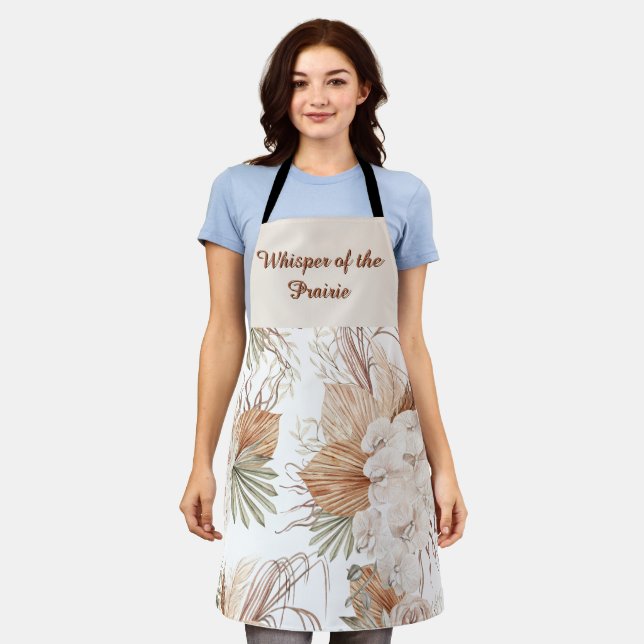 Whisper of the Prairie Boho Apron | Nature  Schürze (Getragen)
