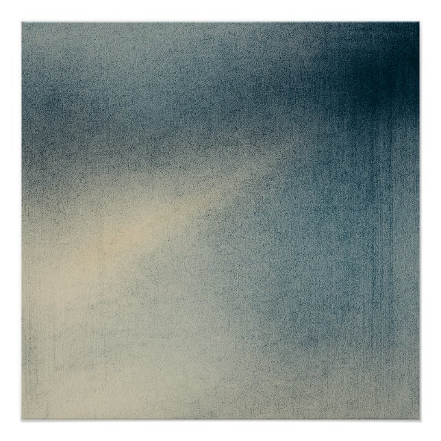Whisper of the Rainlight Pt2 Japandi Blue Poster (Vorderseite)