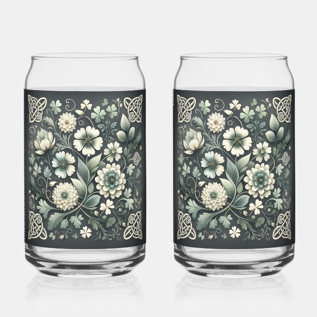 Whispered Clover Knotwork Garden Dosenglas (Vorderseite)