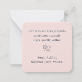Whispered Words-Volume 1_card# 10 Mitteilungskarte